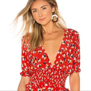 NWT FAITHFULL THE BRAND JASMINE FLORAL TOP (Small)